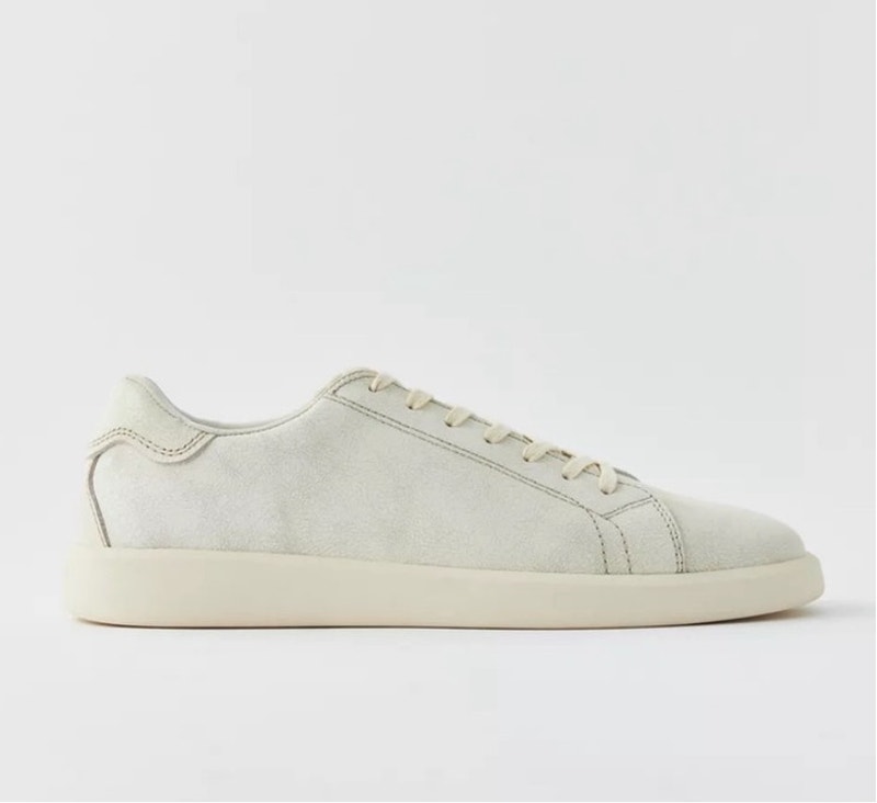Vagabond Maya Vintage Off White Leather Sneaker Sz 38/8